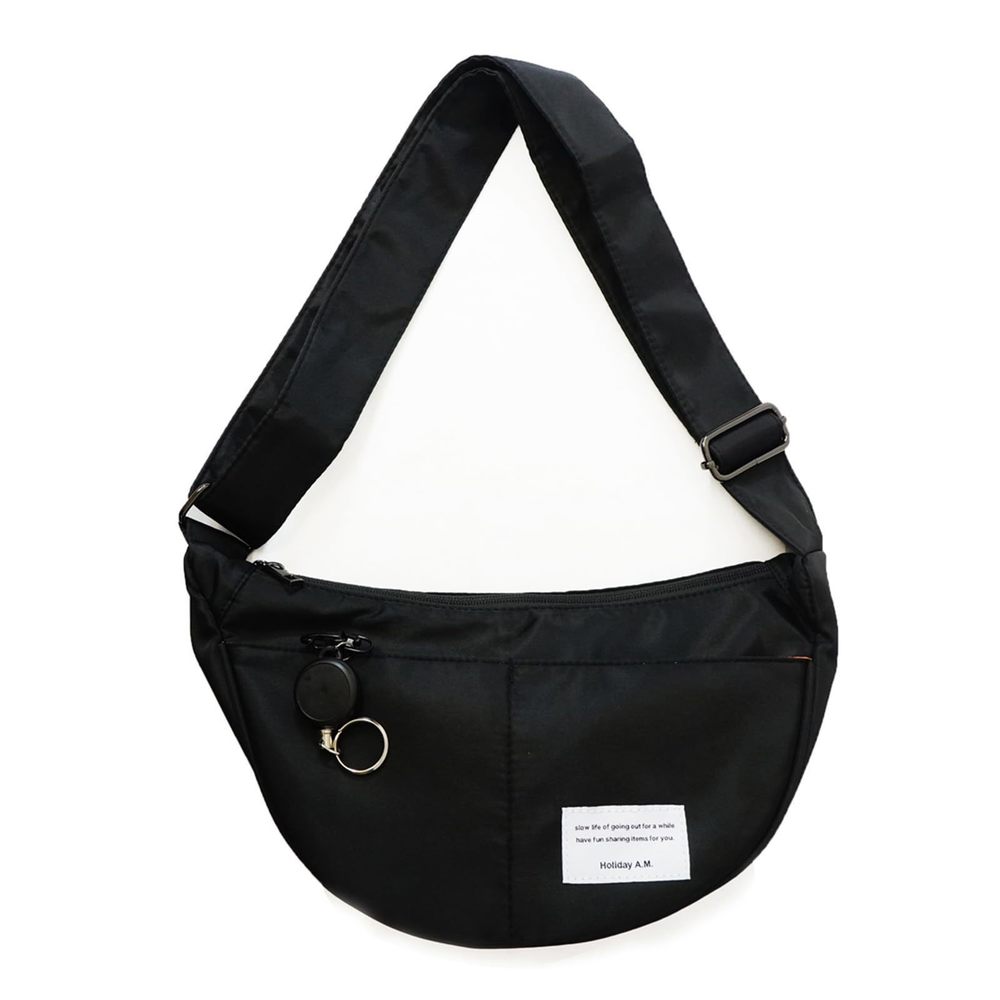 Mens Crossover Body Bag Crossbody Crescent Bag Hobo Sling Half Moon xD